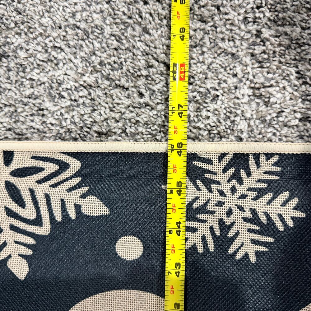 NEW Reindeer Holiday Christmas Kitchen Mats Set of 2, Non Slip Washable, Snowman - Picture 4 of 7